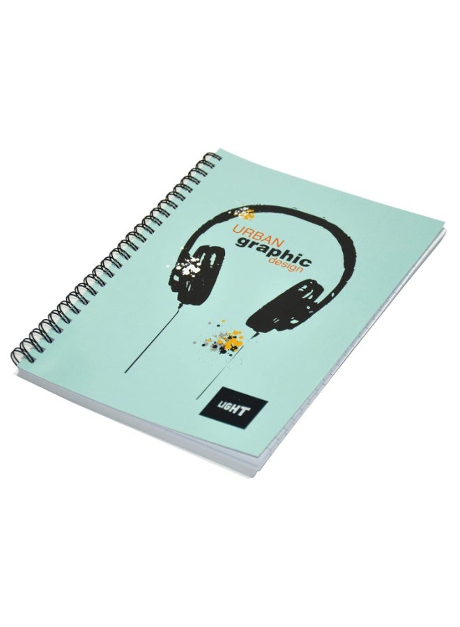 FIS Light Spiral Soft Cover Single Line Notebook (100 Sheets Each, A5, LINBA51802S) - Pack of 10 Pieces - Image 3